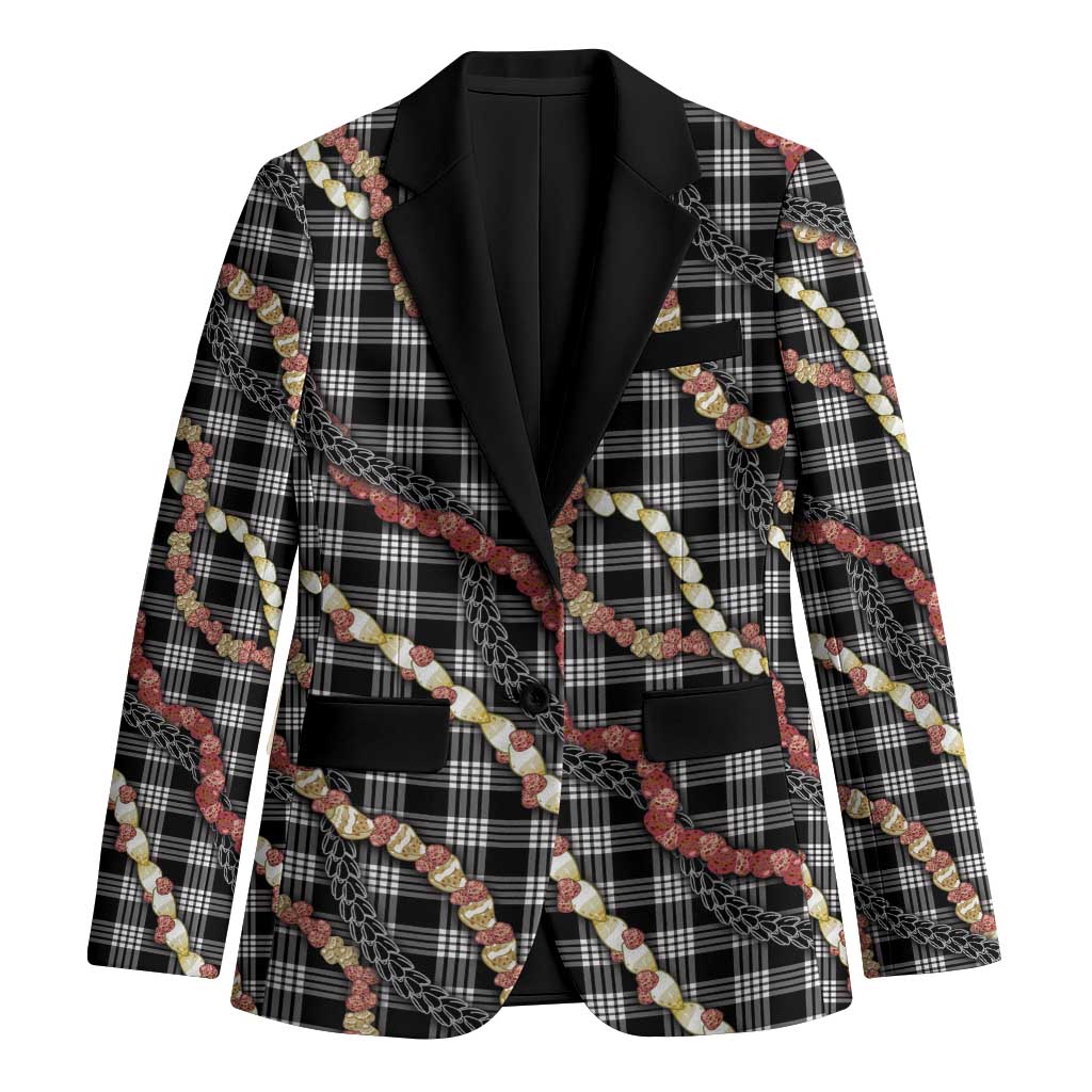Hawaii Palaka Niihau Shell Lei Blazer Tropical Island Plaid Patterns