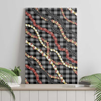 Hawaii Palaka Niihau Shell Lei Canvas Wall Art Tropical Island Plaid Patterns DT05 - Polynesian Pride