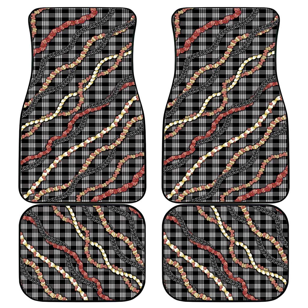 Hawaii Palaka Niihau Shell Lei Car Mats Tropical Island Plaid Patterns DT05 - Polynesian Pride
