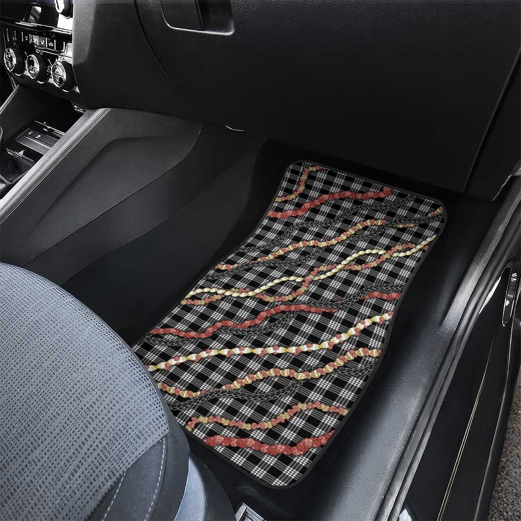 Hawaii Palaka Niihau Shell Lei Car Mats Tropical Island Plaid Patterns DT05 - Polynesian Pride