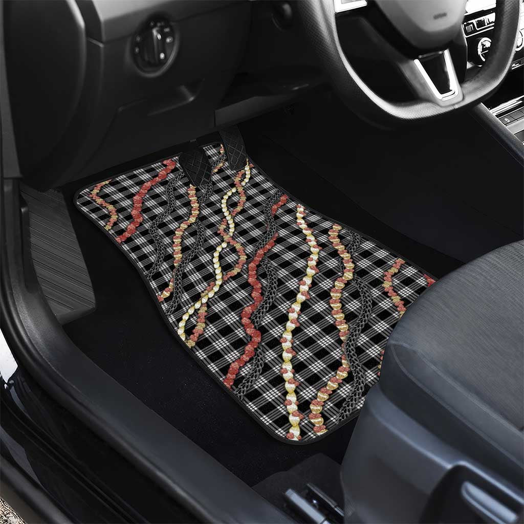 Hawaii Palaka Niihau Shell Lei Car Mats Tropical Island Plaid Patterns DT05 - Polynesian Pride