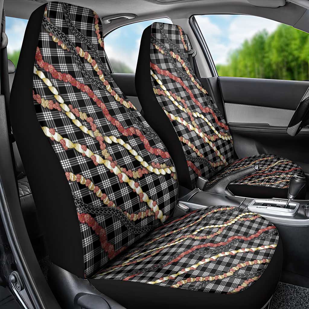 Hawaii Palaka Niihau Shell Lei Car Seat Cover Tropical Island Plaid Patterns DT05 - Polynesian Pride