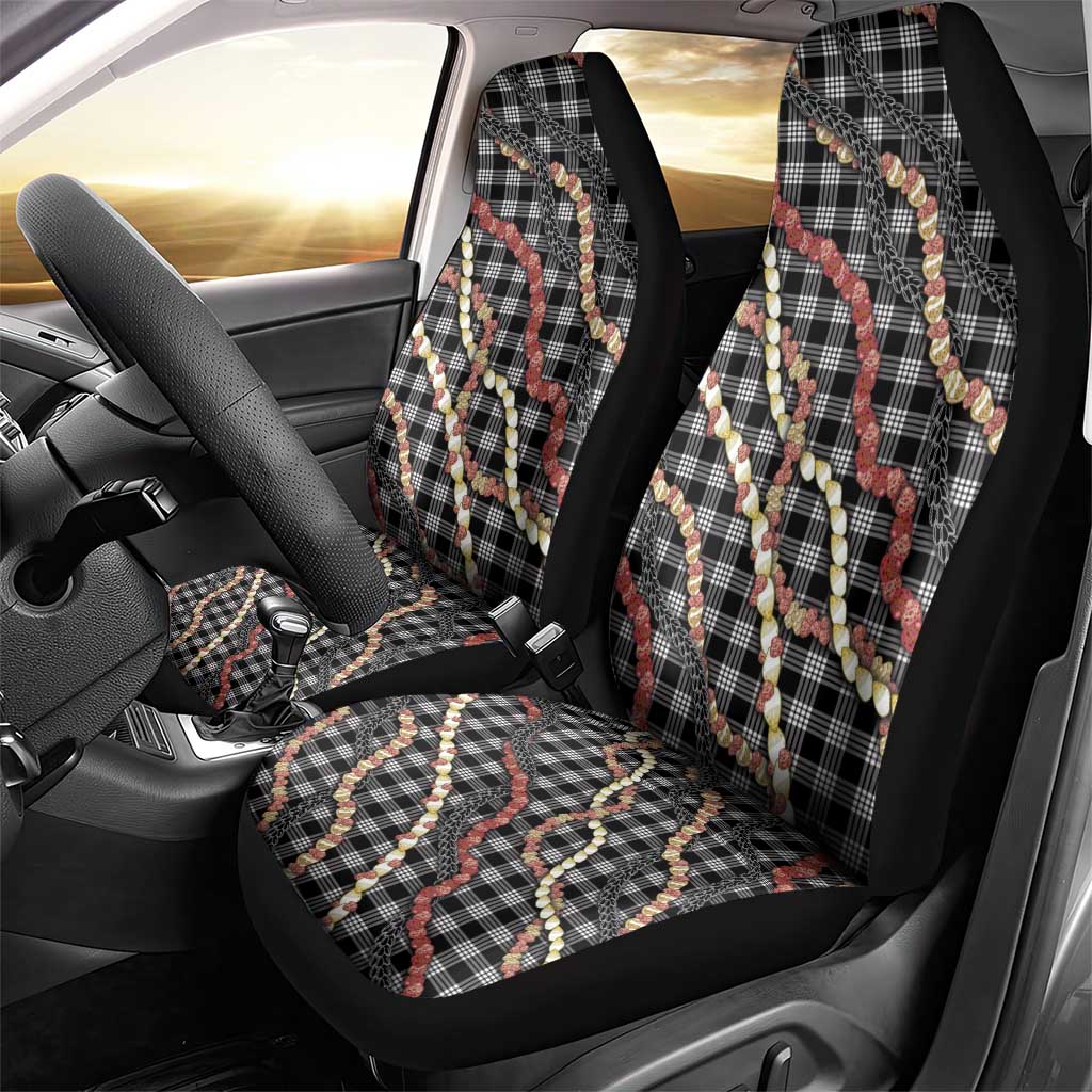Hawaii Palaka Niihau Shell Lei Car Seat Cover Tropical Island Plaid Patterns DT05 - Polynesian Pride