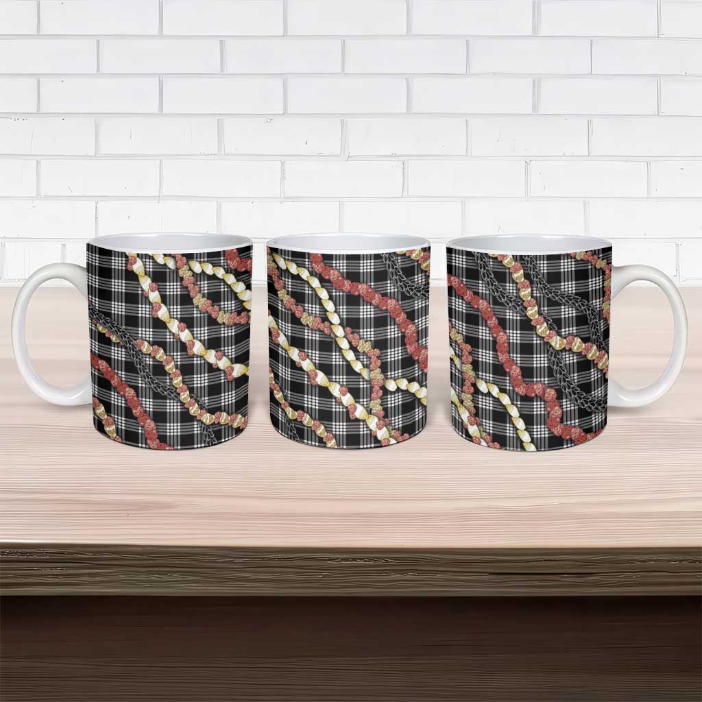 Hawaii Palaka Niihau Shell Lei Ceramic Mug Tropical Island Plaid Patterns DT05 - Polynesian Pride