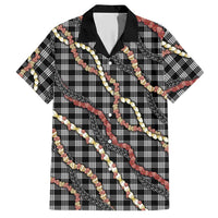Hawaii Palaka Niihau Shell Lei Hawaiian Shirt Tropical Island Plaid Patterns DT05 Black - Polynesian Pride