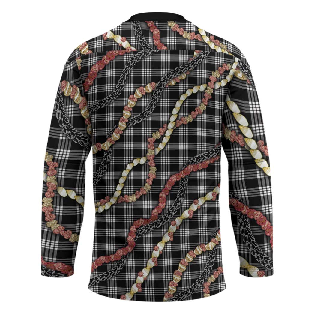 Hawaii Palaka Niihau Shell Lei Hockey Jersey Tropical Island Plaid Patterns DT05 - Polynesian Pride