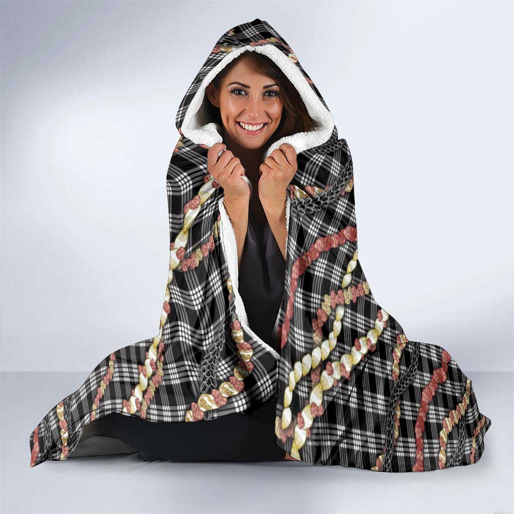Hawaii Palaka Niihau Shell Lei Hooded Blanket Tropical Island Plaid Patterns DT05 - Polynesian Pride
