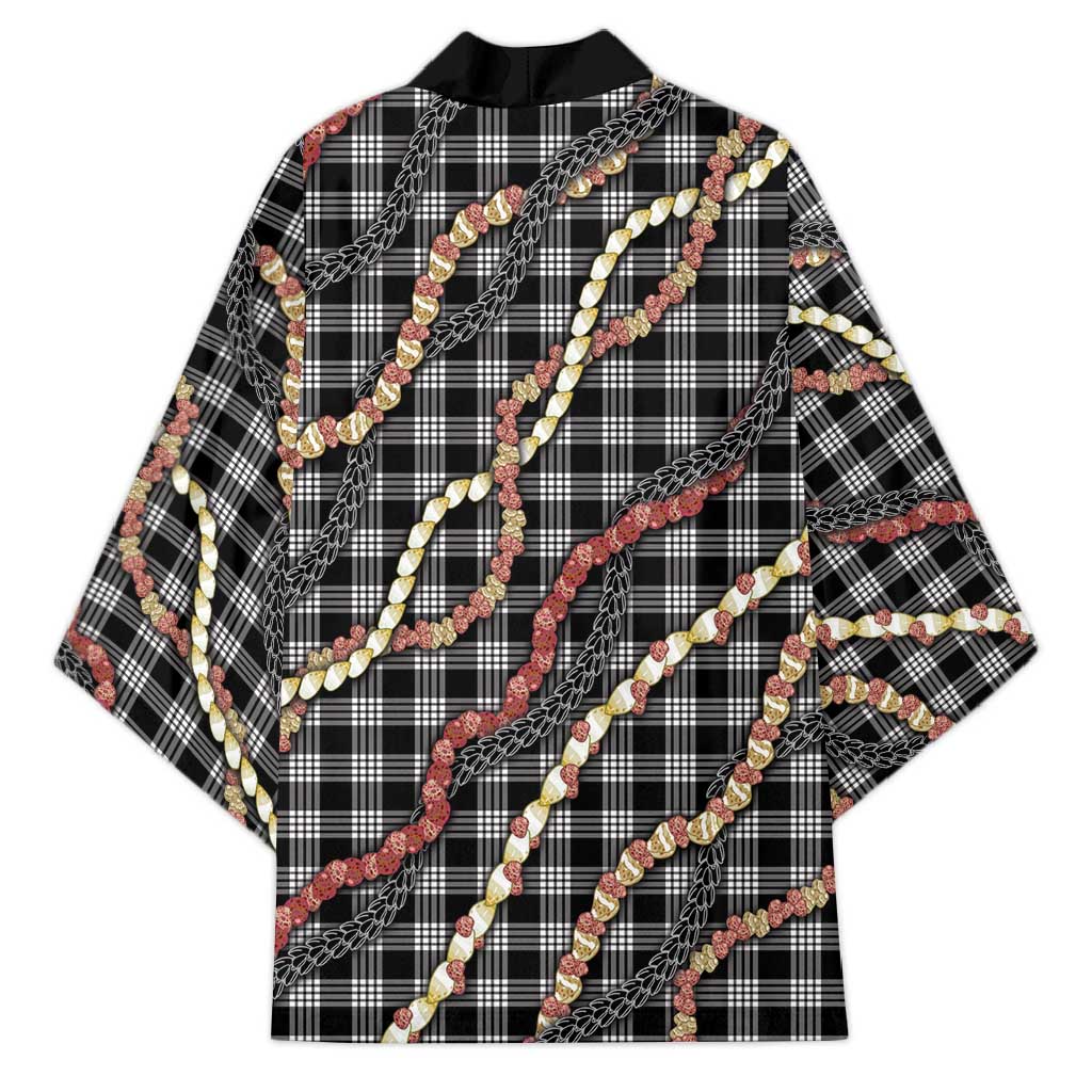 Hawaii Palaka Niihau Shell Lei Kimono Tropical Island Plaid Patterns DT05 - Polynesian Pride