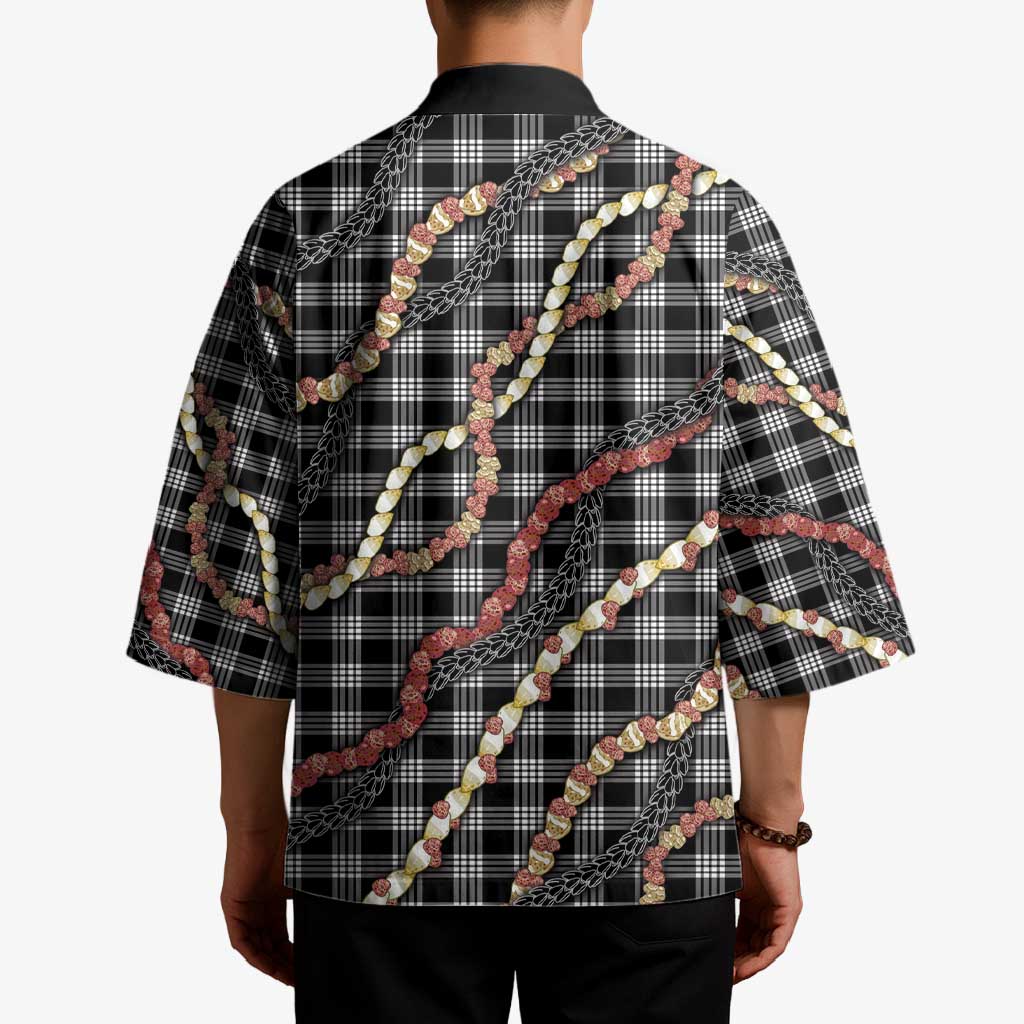 Hawaii Palaka Niihau Shell Lei Kimono Tropical Island Plaid Patterns DT05 - Polynesian Pride