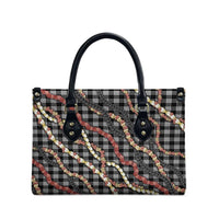 Hawaii Palaka Niihau Shell Lei Leather Bag Tropical Island Plaid Patterns DT05 - Polynesian Pride