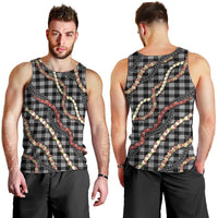 Hawaii Palaka Niihau Shell Lei Men Tank Top Tropical Island Plaid Patterns DT05 - Polynesian Pride