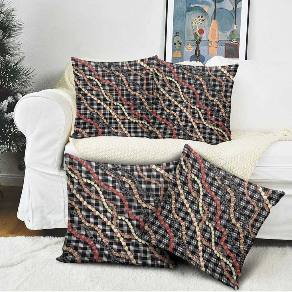 Hawaii Palaka Niihau Shell Lei Pillow Cover Tropical Island Plaid Patterns DT05 - Polynesian Pride