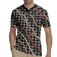 Hawaii Palaka Niihau Shell Lei Rugby Jersey Tropical Island Plaid Patterns DT05 - Polynesian Pride