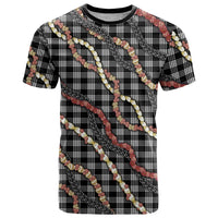 Hawaii Palaka Niihau Shell Lei T Shirt Tropical Island Plaid Patterns DT05 Black - Polynesian Pride
