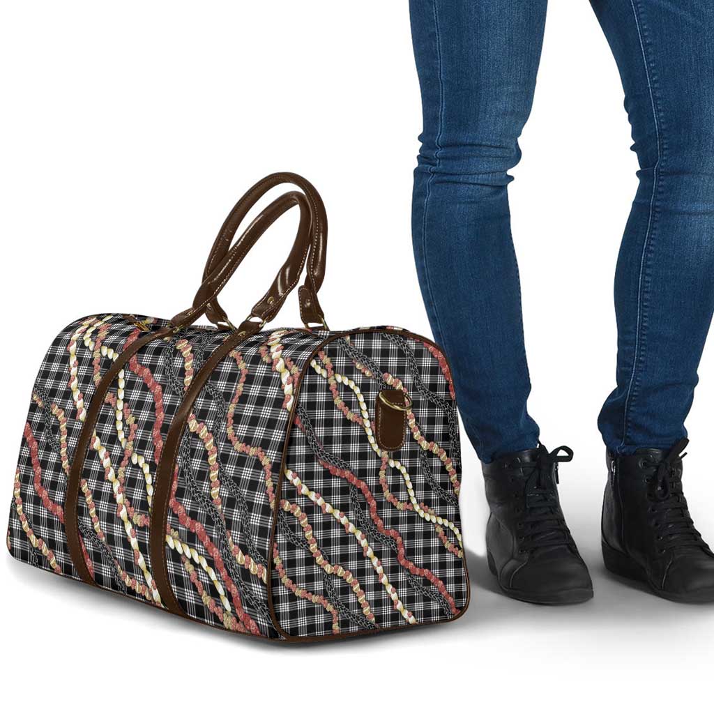 Hawaii Palaka Niihau Shell Lei Travel Bag Tropical Island Plaid Patterns DT05 - Polynesian Pride