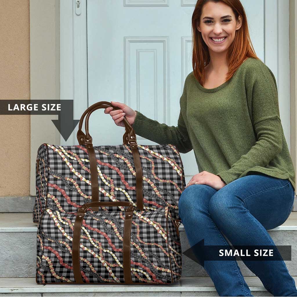 Hawaii Palaka Niihau Shell Lei Travel Bag Tropical Island Plaid Patterns DT05 - Polynesian Pride