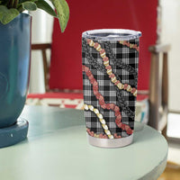 Hawaii Palaka Niihau Shell Lei Tumbler Cup Tropical Island Plaid Patterns DT05 - Polynesian Pride