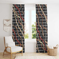 Hawaii Palaka Niihau Shell Lei Window Curtain Tropical Island Plaid Patterns DT05 - Polynesian Pride