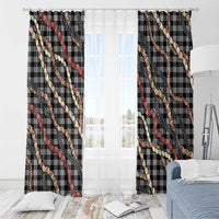 Hawaii Palaka Niihau Shell Lei Window Curtain Tropical Island Plaid Patterns DT05 - Polynesian Pride