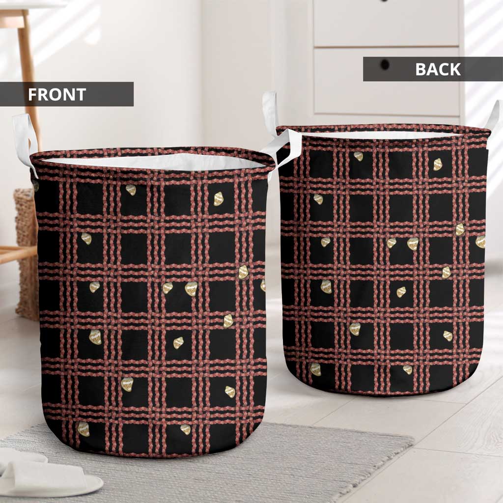 Hawaii Palaka Kahelelani Shell Lei Costume Laundry Basket Plaid Patterns DT05 - Polynesian Pride