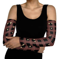 Hawaii Palaka Kahelelani Shell Lei Costume Arm Sleeves Plaid Patterns DT05 - Polynesian Pride