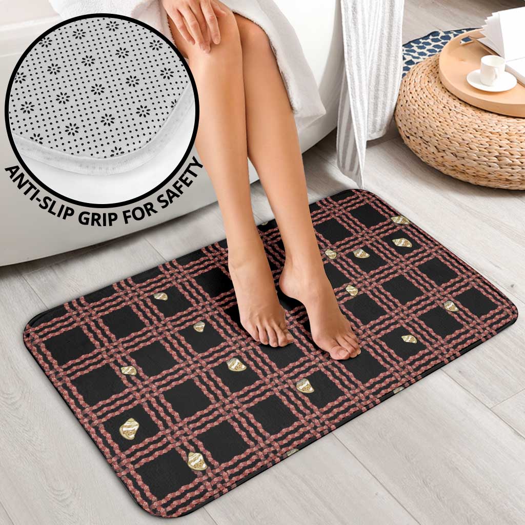 Hawaii Palaka Kahelelani Shell Lei Costume Bathroom Set Plaid Patterns DT05 - Polynesian Pride