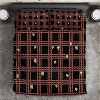 Hawaii Palaka Kahelelani Shell Lei Costume Bedding Set Plaid Patterns DT05 Black - Polynesian Pride
