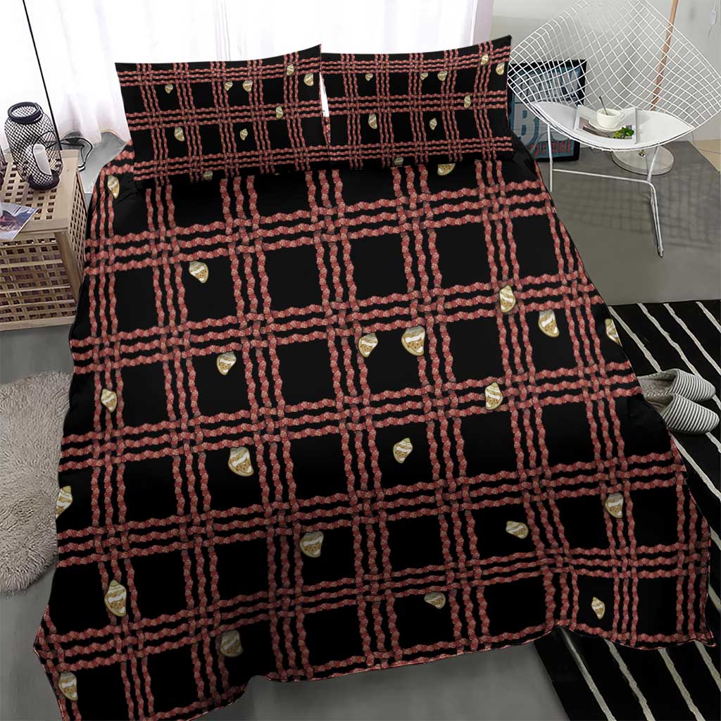 Hawaii Palaka Kahelelani Shell Lei Costume Bedding Set Plaid Patterns DT05 - Polynesian Pride