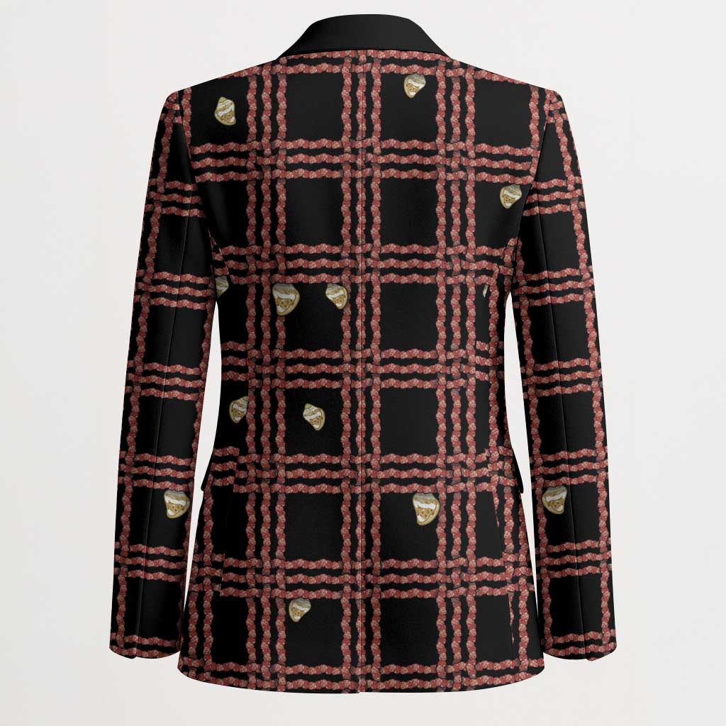 Hawaii Palaka Kahelelani Shell Lei Costume Blazer Plaid Patterns DT05 - Polynesian Pride
