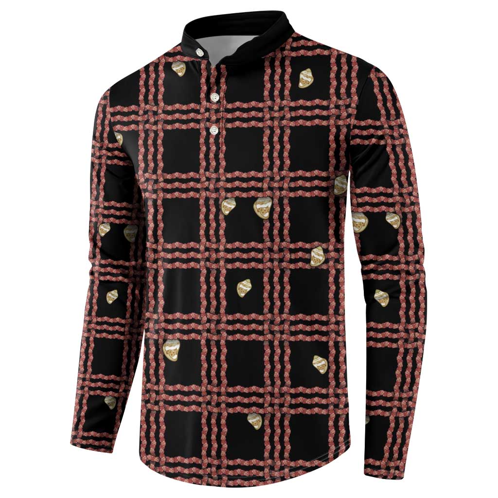 Hawaii Palaka Kahelelani Shell Lei Costume Button Sweatshirt Plaid Patterns DT05 - Polynesian Pride