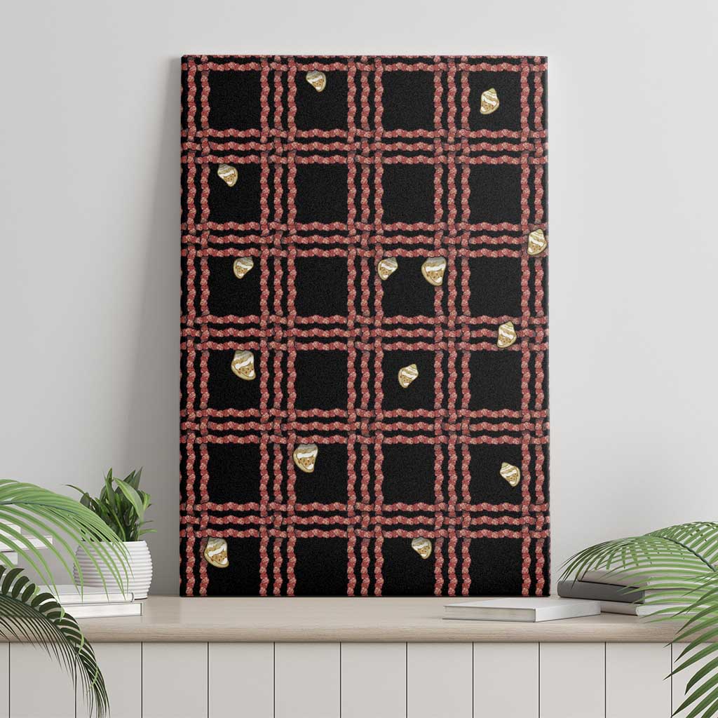 Hawaii Palaka Kahelelani Shell Lei Costume Canvas Wall Art Plaid Patterns DT05 - Polynesian Pride