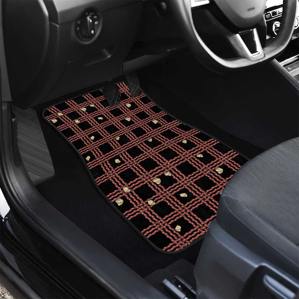 Hawaii Palaka Kahelelani Shell Lei Costume Car Mats Plaid Patterns DT05 - Polynesian Pride