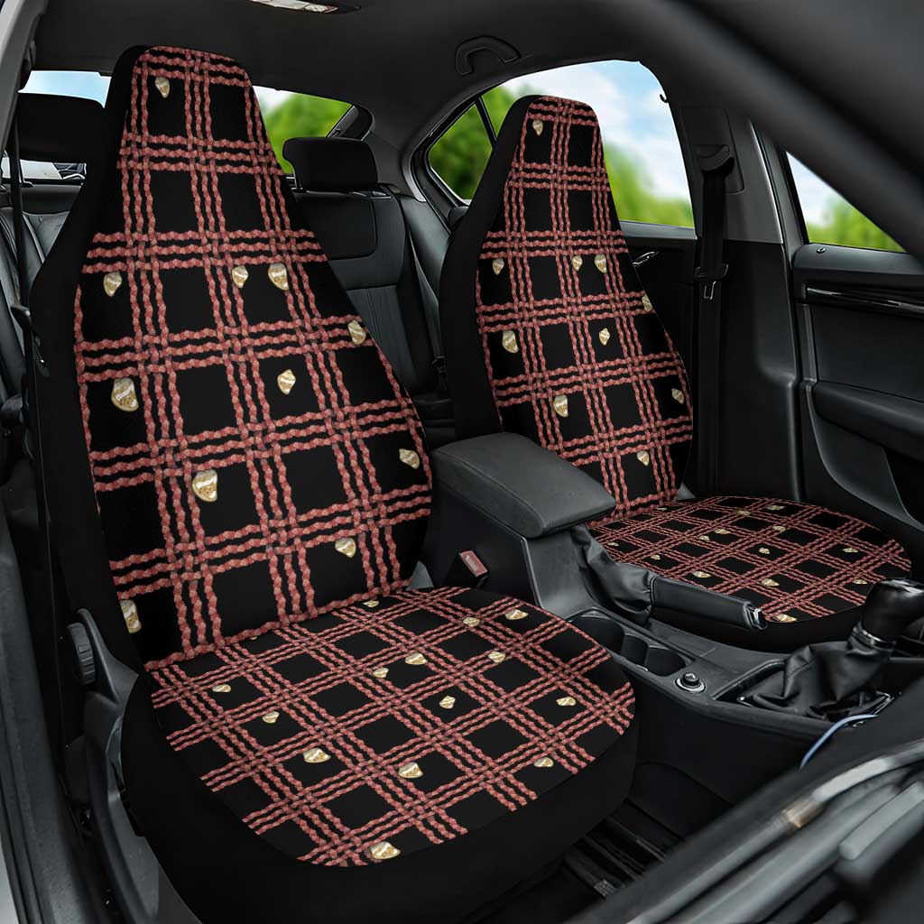 Hawaii Palaka Kahelelani Shell Lei Costume Car Seat Cover Plaid Patterns