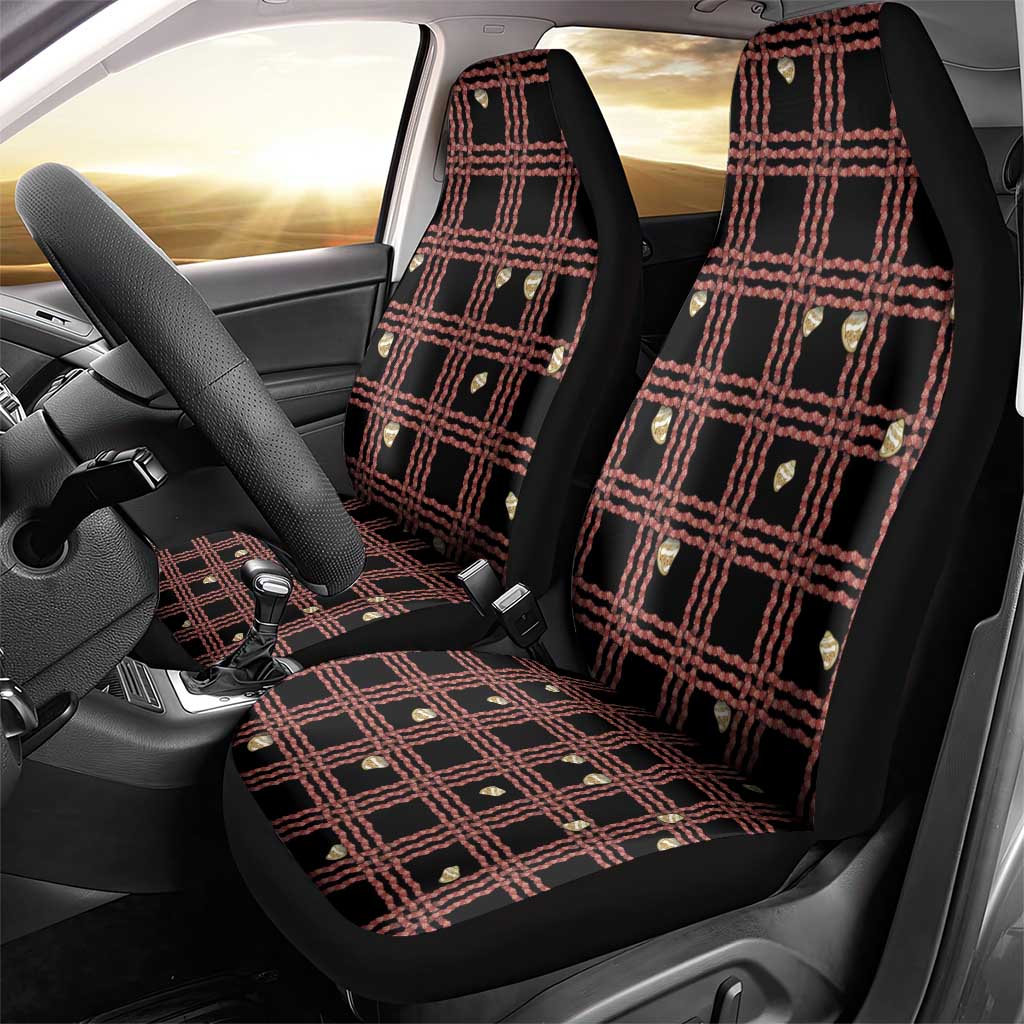 Hawaii Palaka Kahelelani Shell Lei Costume Car Seat Cover Plaid Patterns