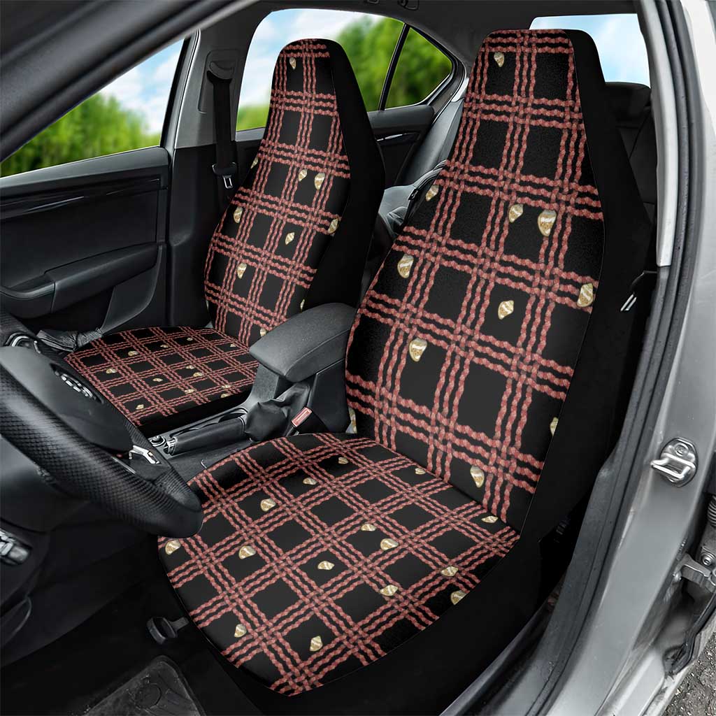 Hawaii Palaka Kahelelani Shell Lei Costume Car Seat Cover Plaid Patterns