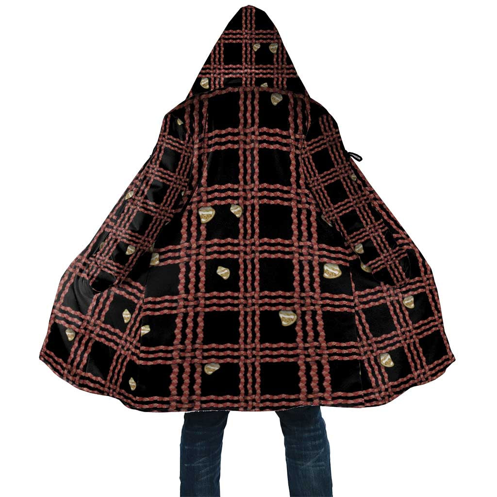 Hawaii Palaka Kahelelani Shell Lei Costume Cloak Plaid Patterns DT05 Unisex Black - Polynesian Pride