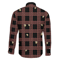 Hawaii Palaka Kahelelani Shell Lei Costume Family Matching Puletasi and Hawaiian Shirt Plaid Patterns