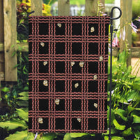 Hawaii Palaka Kahelelani Shell Lei Costume Garden Flag Plaid Patterns DT05 Garden Flag Black - Polynesian Pride