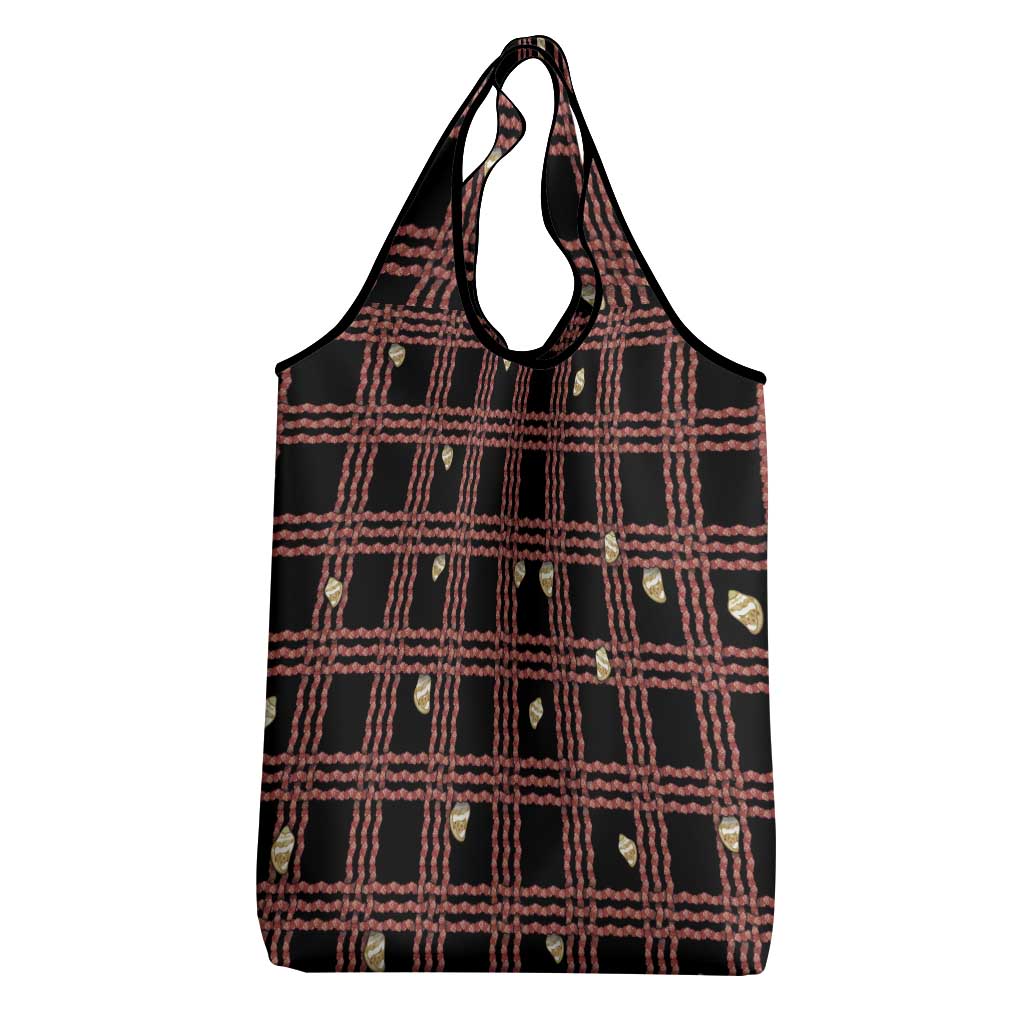Hawaii Palaka Kahelelani Shell Lei Costume Grocery Bag Plaid Patterns DT05 - Polynesian Pride