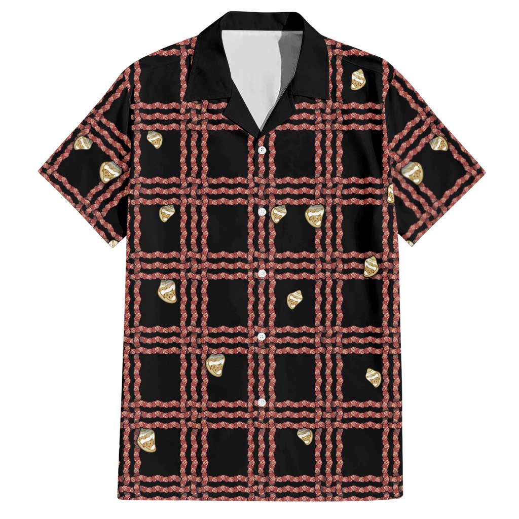 Hawaii Palaka Kahelelani Shell Lei Costume Hawaiian Shirt Plaid Patterns DT05 Black - Polynesian Pride