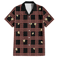 Hawaii Palaka Kahelelani Shell Lei Costume Hawaiian Shirt Plaid Patterns DT05 Black - Polynesian Pride