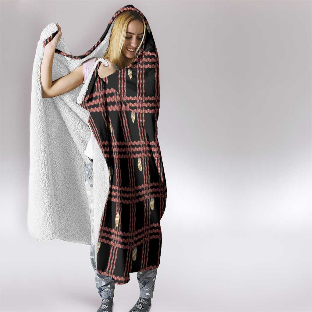 Hawaii Palaka Kahelelani Shell Lei Costume Hooded Blanket Plaid Patterns DT05 - Polynesian Pride