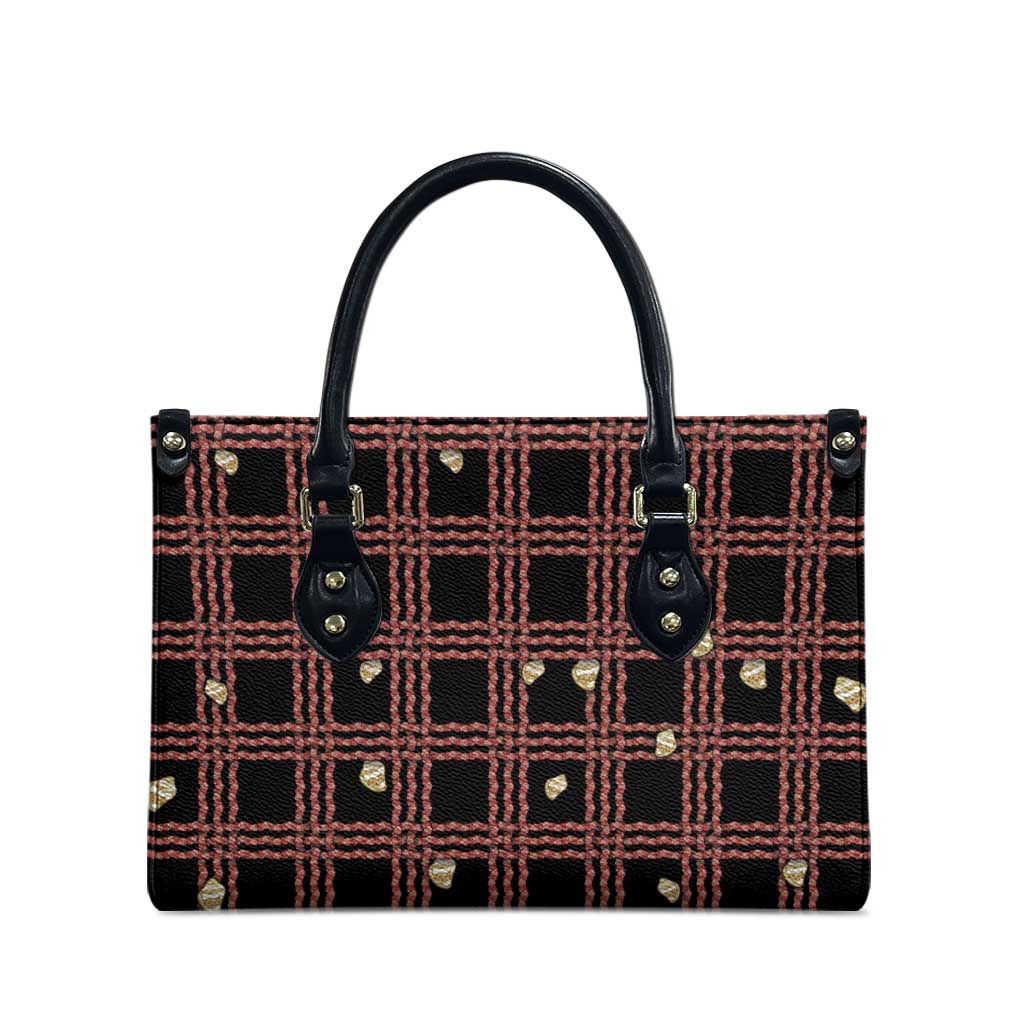 Hawaii Palaka Kahelelani Shell Lei Costume Leather Bag Plaid Patterns DT05 - Polynesian Pride