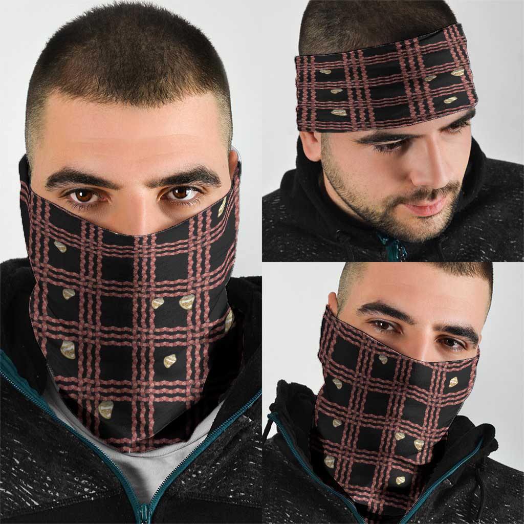 Hawaii Palaka Kahelelani Shell Lei Costume Neck Gaiter Plaid Patterns DT05 - Polynesian Pride