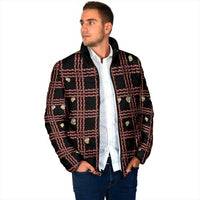 Hawaii Palaka Kahelelani Shell Lei Costume Padded Jacket Plaid Patterns DT05 - Polynesian Pride
