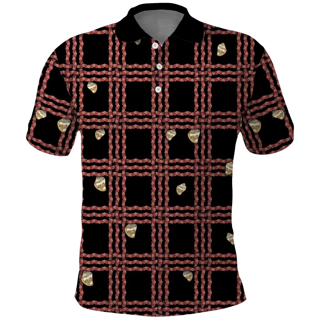 Hawaii Palaka Kahelelani Shell Lei Costume Polo Shirt Plaid Patterns DT05 Black - Polynesian Pride