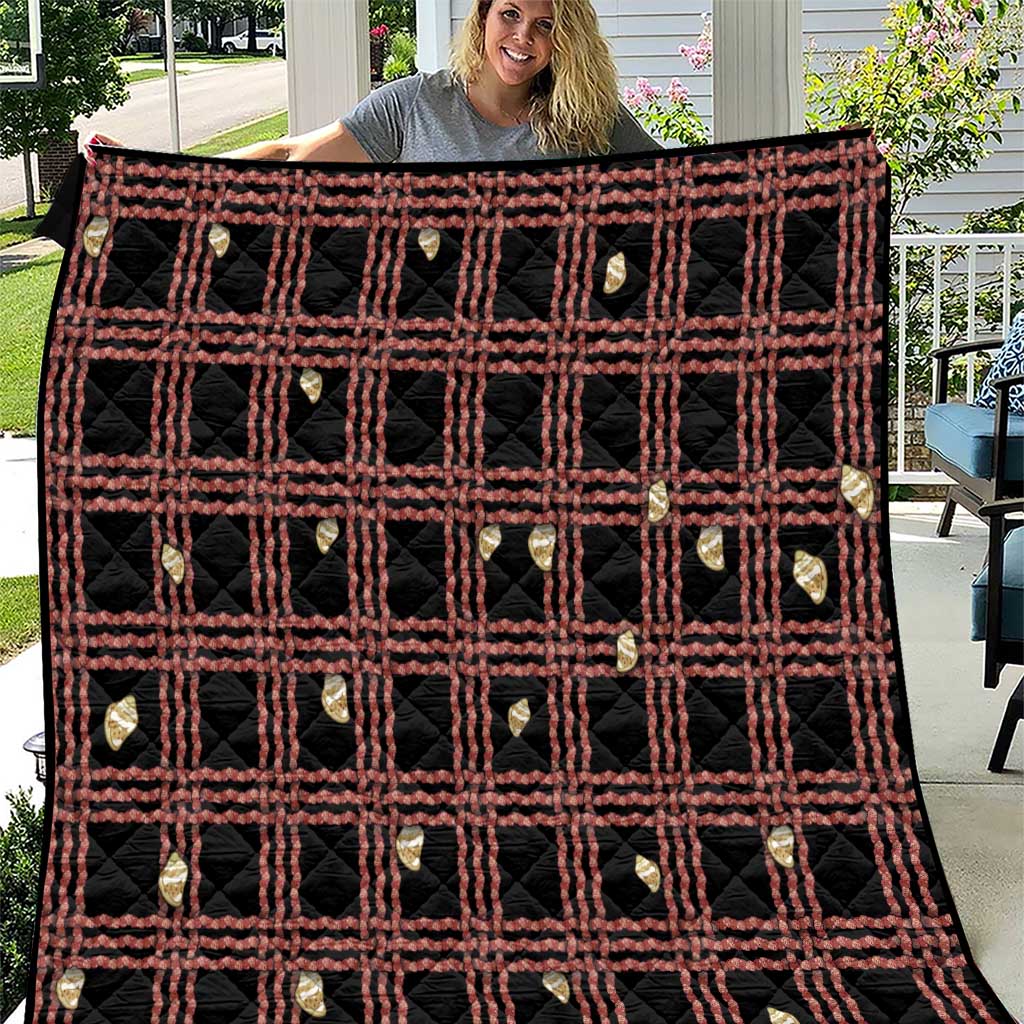 Hawaii Palaka Kahelelani Shell Lei Costume Quilt Plaid Patterns DT05 Black - Polynesian Pride