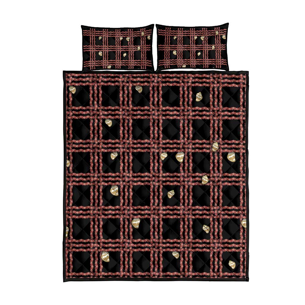 Hawaii Palaka Kahelelani Shell Lei Costume Quilt Bed Set Plaid Patterns