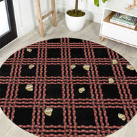Hawaii Palaka Kahelelani Shell Lei Costume Round Carpet Plaid Patterns