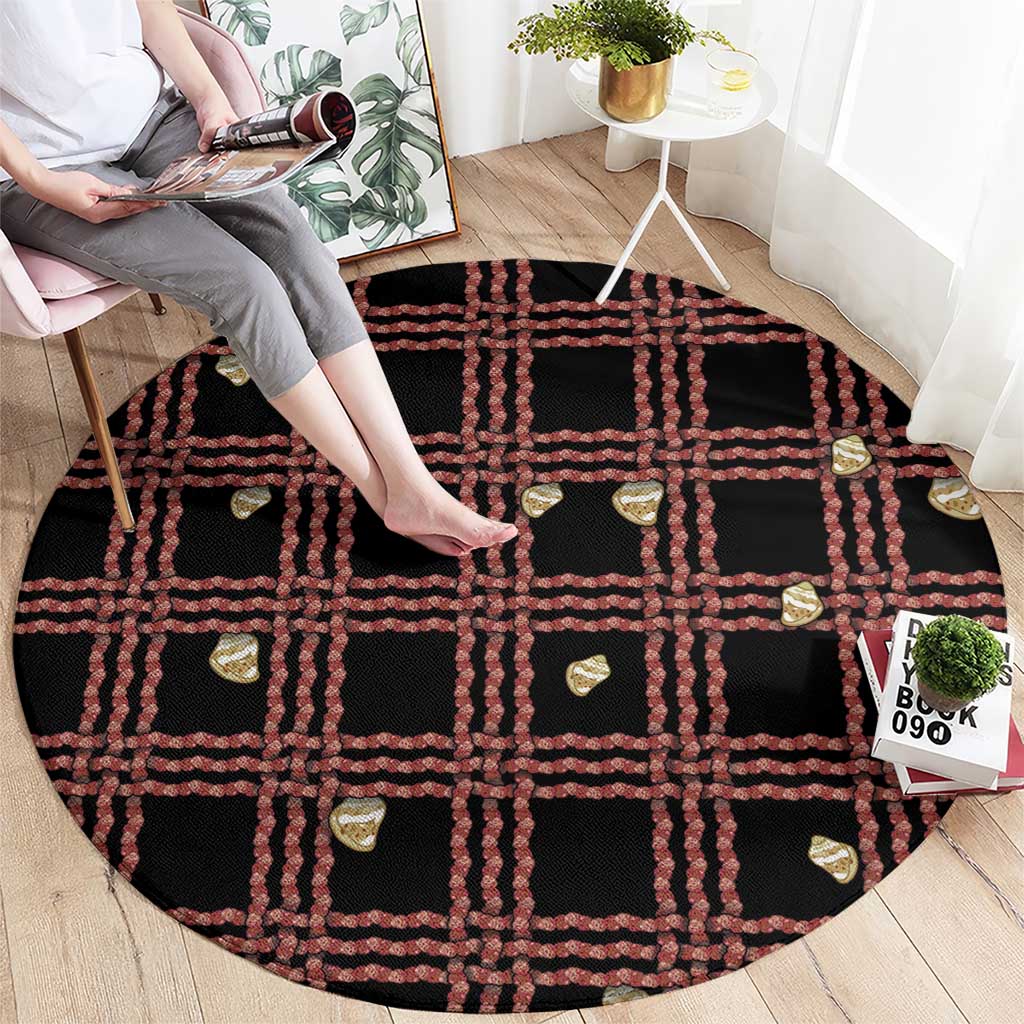Hawaii Palaka Kahelelani Shell Lei Costume Round Carpet Plaid Patterns
